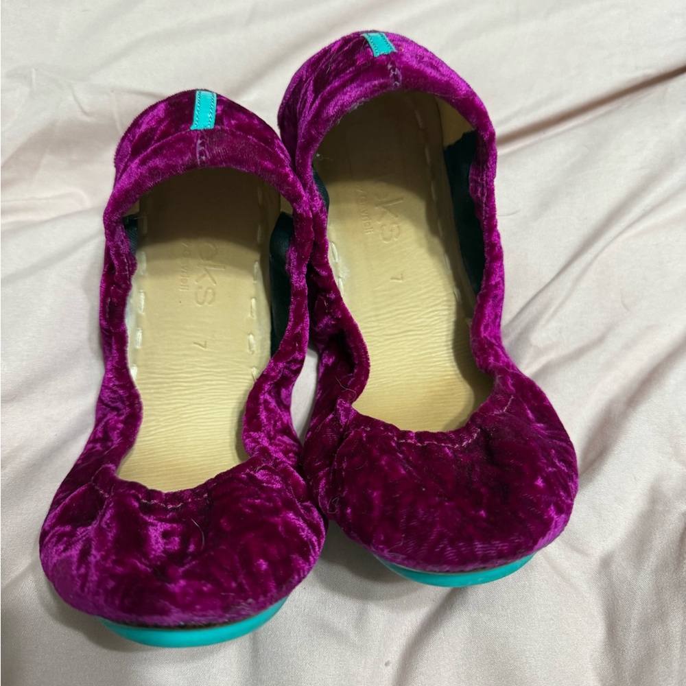 Tyrian tiek Purple Velvet Women's Shoes
